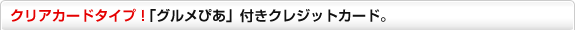 �N���A�J�[�h�^�C�v �O�����҂��t���N���W�b�g�J�[�h