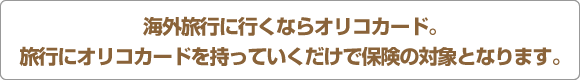 �C�O���s�ɍs���Ȃ�I���R�J�[�h�@���s�ɃI���R�J�[�h�������Ă��������ŕی��̑ΏۂƂȂ�܂�