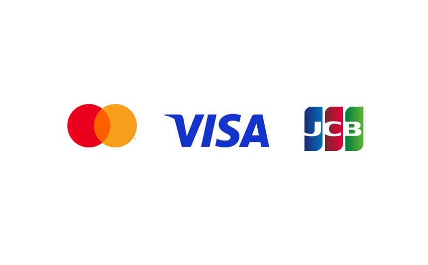 mastercard、Visa、JCB