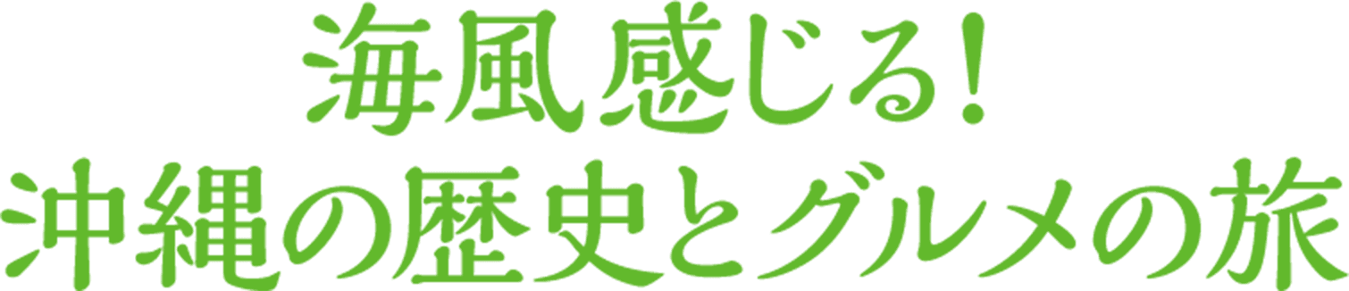海風感じる！沖縄の歴史とグルメの旅