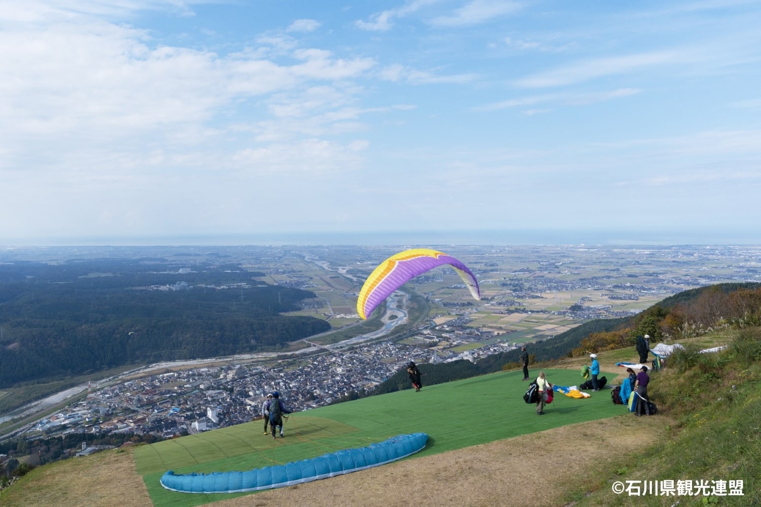 獅子吼高原山頂からの景色